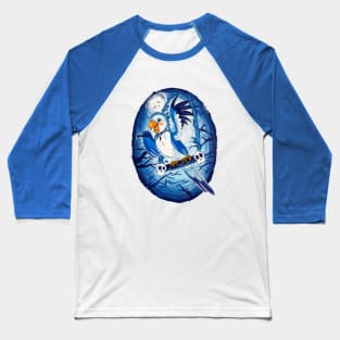 Haunted Hitchhiking Tiki Baseball T-Shirt